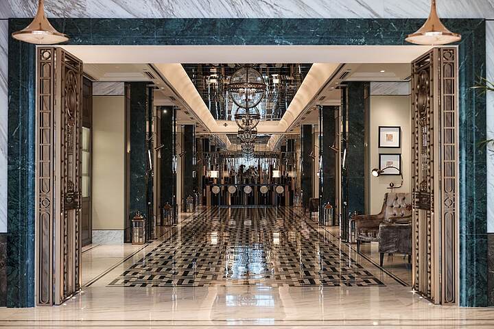 Interior entrance