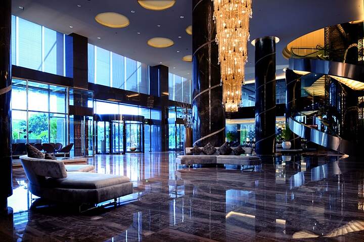 Lobby sitting area