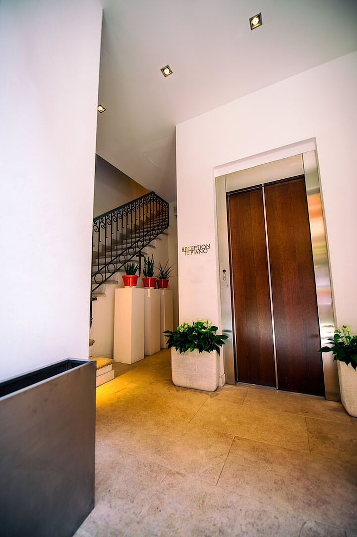 Interior entrance